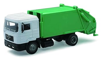 New Ray Man F2000 Garbage Truck, 1/43 Scale, Die Cast (Green & White)
