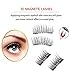 8 Pieces Premium Double Magnetic Eyelashes Extension Set, Full Size and Half Size Ultra Thin Magnetic Lashes – 3D Natural Look (2 pairs with Stainless Steel Tweezers)