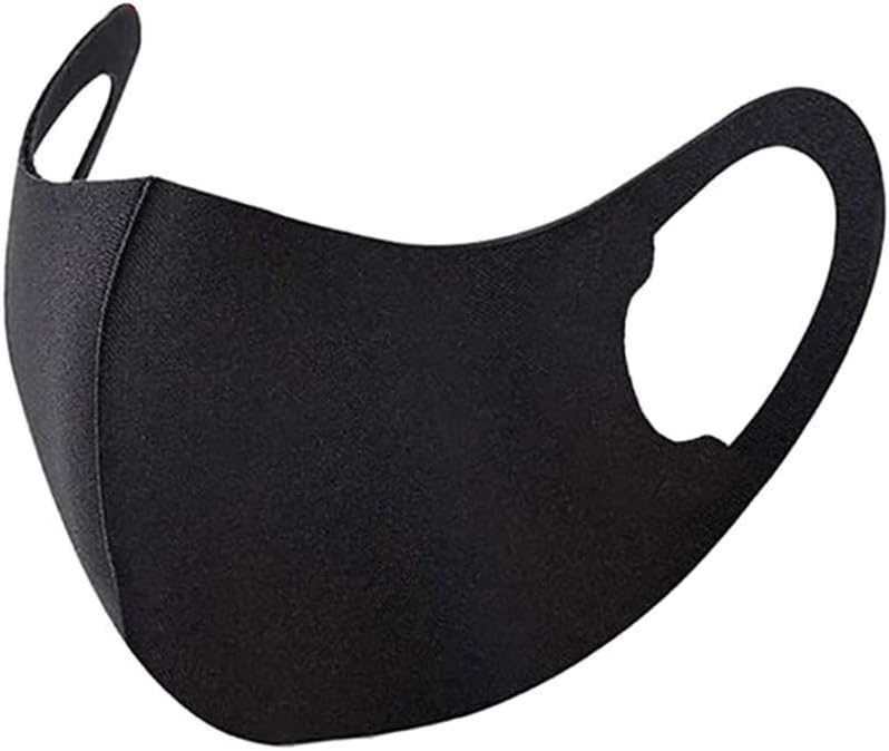 Classi Black Fashion Unisex Face Masks, Reusable, Washable and Breathable, Anti Dust Mouth Mask for Running Cycling Camping Travel {Pack of 3}