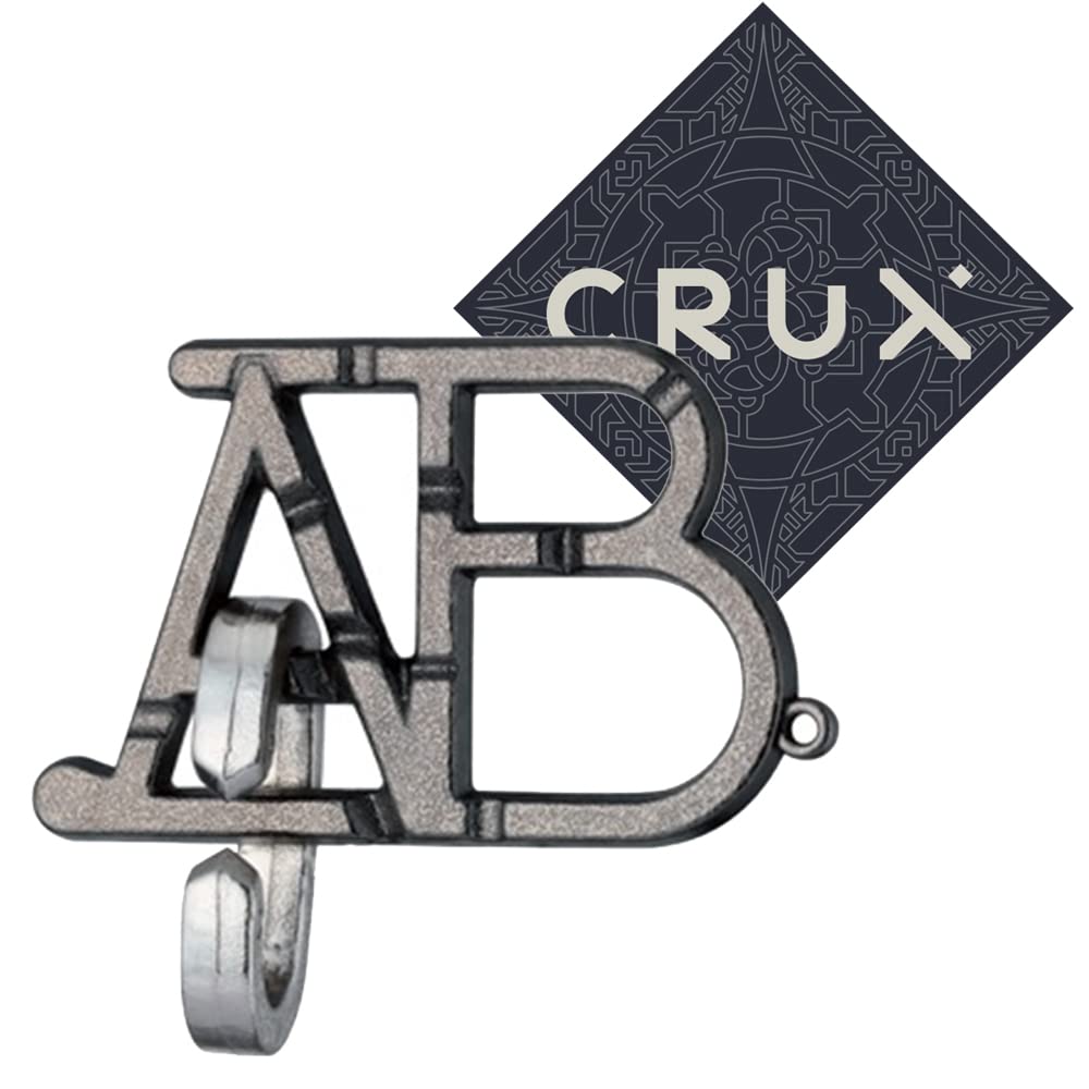 Hanayama Cast ABC Puzzle - Level 1 of 6 - Fairly Easy - Includes Crux Sticker