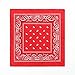 21 Inch Red Bandana 12 Pack, Red Bandana in Bulk, Party Bandanas for Men