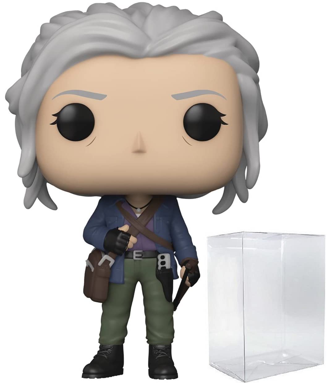 POP The Walking Dead - Carol Peletier with Bow and Arrow Funko Vinyl Figure (Bundled with Compatible Box Protector Case), Multicolor, 3.75 inches