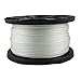 QNR 1/4 inch Knotrite Nylon Rope - 500 foot spool | 100% Nylon - Solid Braid - Dyeable - Industrial Grade - High UV and Abrasion Resistance