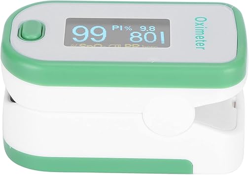 Pulse Oximeter Fingertip, Oxygen Saturation Monitor Fast Heart Rate and Spo2 Reading Oxygen Monitor, Digital LED Display Portable Mini Pulse Oximeter with Lanyard