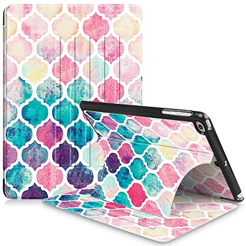 Fintie iPad 9.7 Inch 2018 2017 / iPad Air 2 / iPad Air Case - [Multiple Secure Angles] Slim Magnetic Kickstand Protective Cover Auto Sleep/Wake for iPad 9.7" (6th Gen, 5th Gen), Moroccan Love