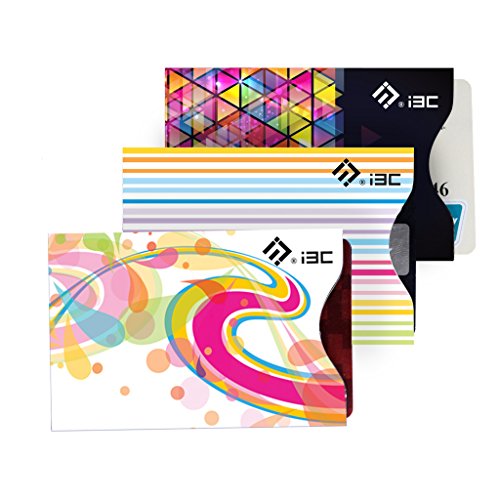 Credit Card Sleeves, I3C Anti Theft Credit Card RFID Blocking Sleeves Protector Passport Holder Sleeves 5 Credit Card Sleeves, 1 Passport Sleeves