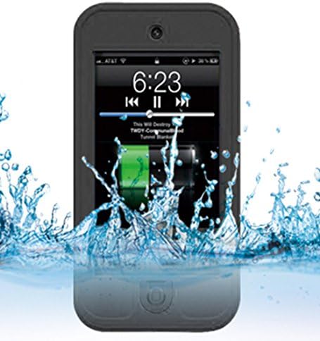 Waterproof Case with Kickstand Underwater Protection Case Full-Body for Apple IPod 5/6 (2012/2015 Release) (Black)