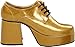 Funtasma by Pleaser Men's Jazz-02 Platform Oxford,Gold Glitter,M (US Men's 10-11 M)