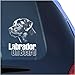 Lab Labrador Retriever Clear Vinyl Decal Sticker for Window, Black Labs Dog Sign Art Print