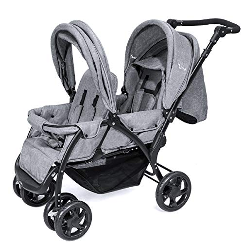 baby joy foldable double stroller