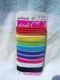 Scunci Rainbow Color Hair Ties Elastics 4mm