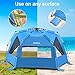 ENKEEO Pop Up Beach Tent, Automatic Easy Set Up Family Tent Instant Sun Shelter, with UPF 50 Plus Sun Protection, Full Privacy Door & Sitting Mat and Carry Bag for Outdoor Camping, Fishing, Hiking