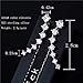 Yolmina Ear Cuff Climber Earrings 7 CZ Cubic Zirconia Crawler Earrings S925 Sterling Silver Hypoallergenic Earring with Gift Box