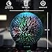 3D Glass Aromatherapy Essential Oil Diffuser – Newest Version Fragrance Oil Humidifier, 7 LED Color Lighting Modes Firework Theme, Premium Ultrasonic Mist, Auto-Off Safety Switch (Black)