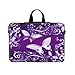 17.3 Inch Neoprene Laptop Sleeve Bag Carrying Case with Hidden Handle Design Compatible with MacBook Air Ultrabook, Chromebook - Purple Butterflies