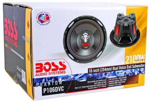 4 BOSS+AUDIO+Phantom+P106DVC+Subwoofers