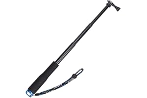 VVHOOY 11.25-37 inch Selfie Stick Extendable Monopod Pole Waterproof Aluminum Telescopic Handle Grip Compatible with AKASO EK7000,Brave 4,V50,Gopro Hero 13 12 11 10 9 8,DJI Osmo,ODDV Action Camera