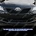 2007-2009 Toyota Camry Black Stainless Steel Mesh Grille Grill Combo Insert