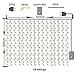 DLPIN 304 LED Window Curtain Fairy Lights with UL Listed for Wedding Home Party
