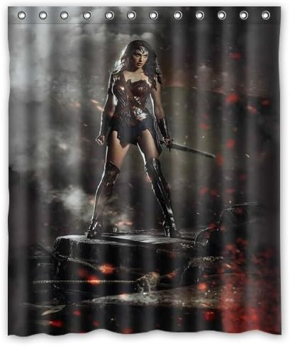 ScottShop Custom Wonder Woman Waterproof Fabric Polyester Bathroom Shower Curtain 60 "x 72"