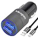 Meagoes Fast USB C Car Charger, Compatible for Samsung Galaxy S10 Plus/S10/S10e/S9+/S9/S8+, Note 10 Plus/10/9/8, LG V50 ThinQ/G8/G7/V40, Quick Charge 3.0 USB Car Adapter with Type C Cable