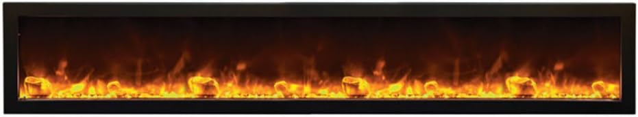 Amantii Stainless Steel Cover for 88" Slim or DEEP Fireplace - Mandatory for Outdoor Models