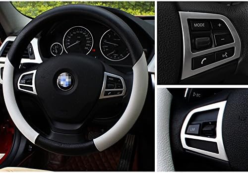 Chrome Steering Wheel Cover Trim for BMW 1 3 Series 118i 320li 2013 2014 2015+