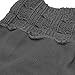 Anzermix Women's Fleece Cable Knitted Liners Rain Boot Socks (M, Gray)