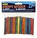 Darice Wood Craft Sticks – Multi-Colored – Perfect for Craft Projects – Vibrant Fun Colors – Sturdy Wood Sticks Used for Kids Projects, Classrooms, Home and More – 2.7” long, 200 per pack
