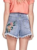 GUESS Factory Women's Marina Painted Flower Denim Shorts