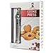 Cookie Press Kit, Includes Storage Case with 25 Seasonal Discs & 8 Icing Tips, Plus FREE Recipes, Helpful Tips and How To Use Videos. DKST Kitchen's Highest Quality Spritz Dough Gun Biscuit Maker