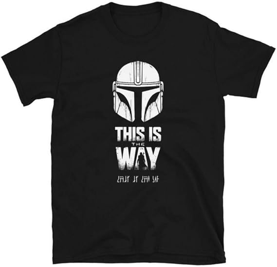 Camiseta The Mandalorian Star Wars Preta Adulto Unissex 