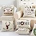 AVOIN Christmas Candy Canes Throw Pillow Cover, 18 x 18 Inch Winter Holiday Cushion Case Decoration for Sofa Couch
