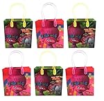 Dream works Trolls 12 Pcs Goodie Bags Party Favor Bags Gift Bags Birthday Bags