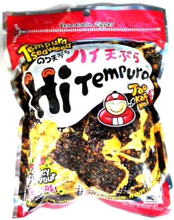 Taokaenoi Tempura Seaweed Hitempura Spicy Flavour 1.41 Oz (Pack of 1)