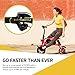 Swagtron 200W SWAGCYCLE Envy Steel Frame Folding Electric Bicycle e Bike w/Automatic Headlight – Reach 10 mph; 264 lbs Max Load - White