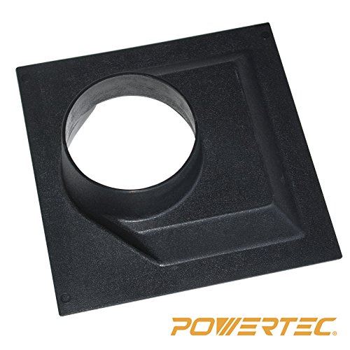 POWERTEC 70142 Jointer Dust Hood, 8-1/4-Inch X 8-1/4-Inch X 4-Inch