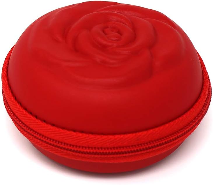 SileuCase for Menstrual Cups - Ideal to Carry Your Tampon or Menstrual Cup Elegantly and discreetly in Your Bag or for Trips - Big, 10 cm - Red