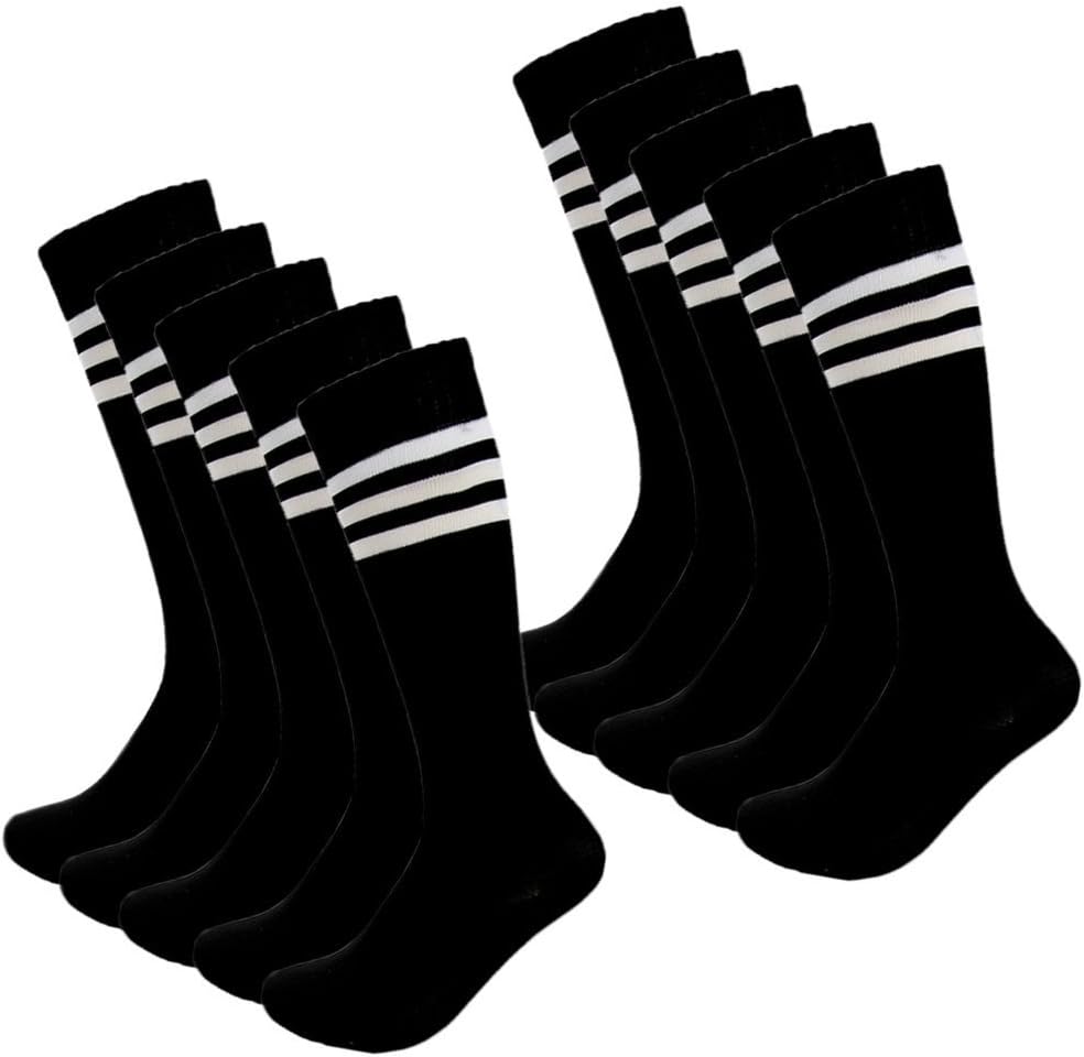 Kids Soccer Socks 4 Pack Boys Girls Cotton Team Socks Teens Children Soccer Socks