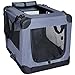 Arf Pets Dog Soft Crate 36 Inch Kennel for Pet Indoor Home & Outdoor Use - Soft Sided 3 Door Folding Travel Carrier with Straps