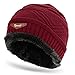 JustOneStyle Men Soft Stretch Cable Knit Lined Thick Warm Winter Wool Slouchy Beanies Hat