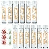 Voss Artesian Tangerine Lemongrass Sparkling Water Flavored 375 ml including Jummybo custom mints - 12 Pack