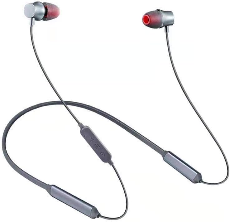 Hsility Bluetooth Headphones, Bluetooth 5.0 Wireless Headphones Sport Bluetooth Earphones IPX5 Waterproof With Microphone for Running/Gym/Workout(Fast Pairing,Secure Fit,12H Playtime (sliver)