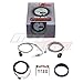 MaxTow Double Vision 1500 F Pyrometer Exhaust Gas Temperature EGT Gauge Kit - includes Type K Probe - White Gauge Face - Green LED Dial - Analog & Digital Readouts - for Diesel Trucks - 2-1/16