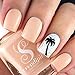 Whats Up Nails - Palm Nail Vinyl Stencils for Nail Art Design (1 Sheet, 20 Stencils)