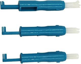 ultnice 3 Nadel Einfädeln Werkzeug Automatischer Nadeleinfädler für Nähmaschinen (blau)