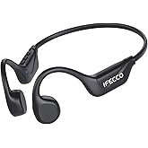 IFECCO Bone Conduction Headphones Bluetooth 5.4 - Wireless Open Ear Headphones with Mic,IPX5 Waterproof Bone Conduction Earbuds 10H Playtime for Cycling Running Hiking Bicycle
