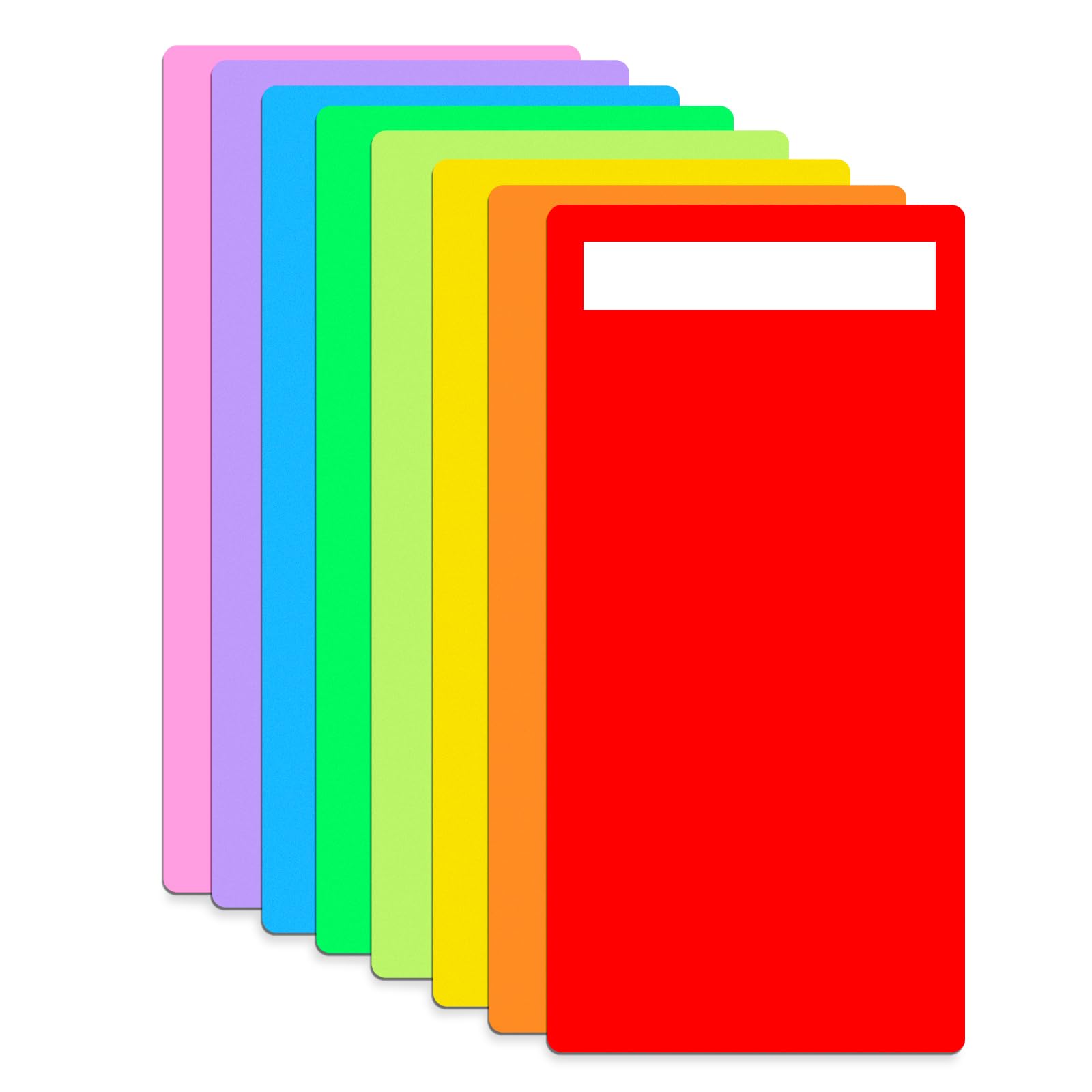 Photo 1 of Gersoniel 16 Pack Library Shelf Dividers Book 6 x 12 Inch Comic Book Dividers with 20 Pc Repositionable Sticker Colorful Shelf Partitions for Home Library Back to School Classroom and Teacher Supplies