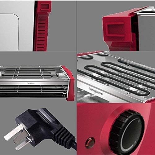 review YIIYU Double-Layer Electric Grill, Household Grill, Smoke-Free Electric Grill, Indoor Electric Skewers, Barbecue Grill 2000W,S