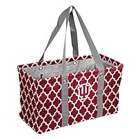 Logo Brands Collegiate Large Collapsible Picnic Tote Indiana Hoosiers, Cardinal, One Size